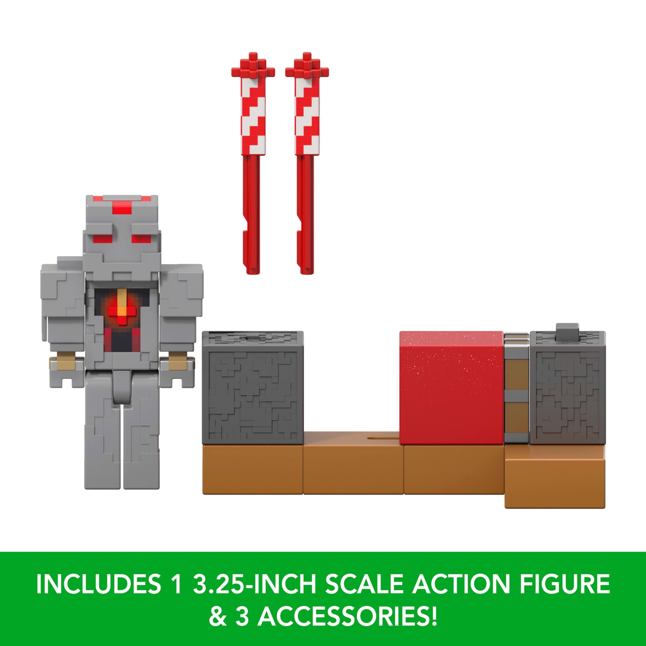Minecraft Protector’s Firework Launcher Action Figure & Accessories Set, 3.25-inch Scale Collectible