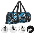 thumbnail image 5 of KLL Football Time Duffle Bag For Men Women Sport Gym Fitness Tote Travel Training Workout Basketball Football Weekender, 5 of 8