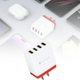 thumbnail image 5 of Dsscvnef 4 Port USB Travel Power Adapter Global Mobile Phone Charger US International Block Cube Plug pour IPhone et IPad, 5 of 5