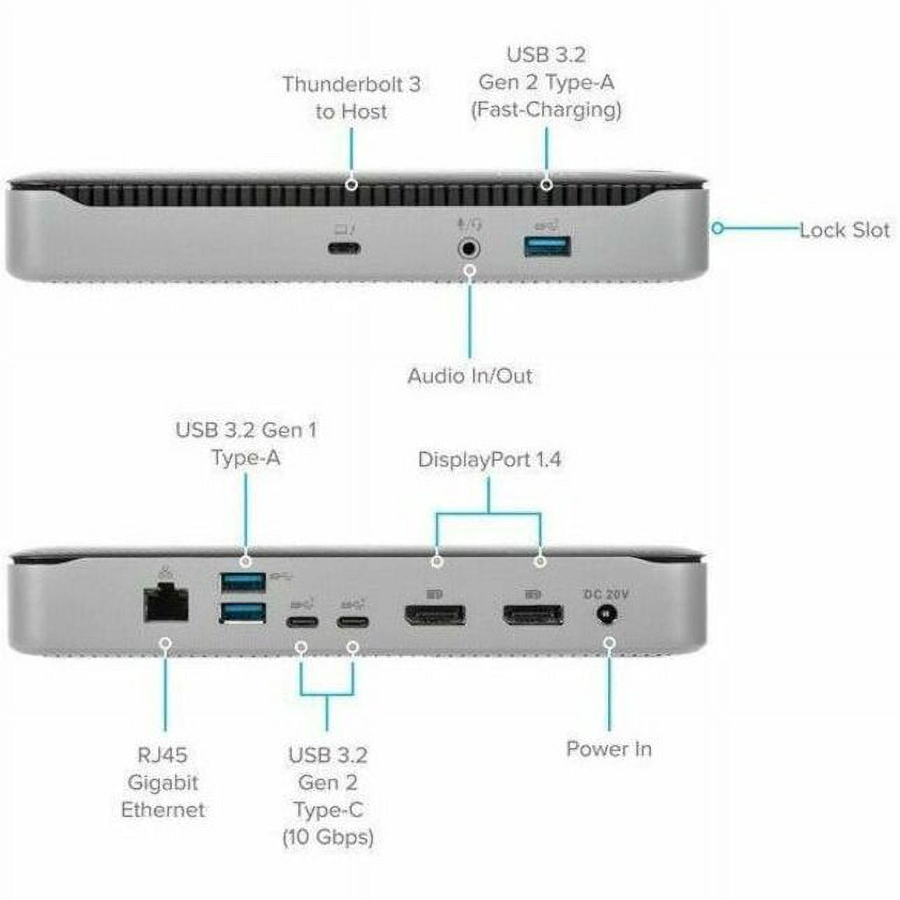 Targus Thunderbolt 3 DV4K Docking Station with 85W Power Delivery