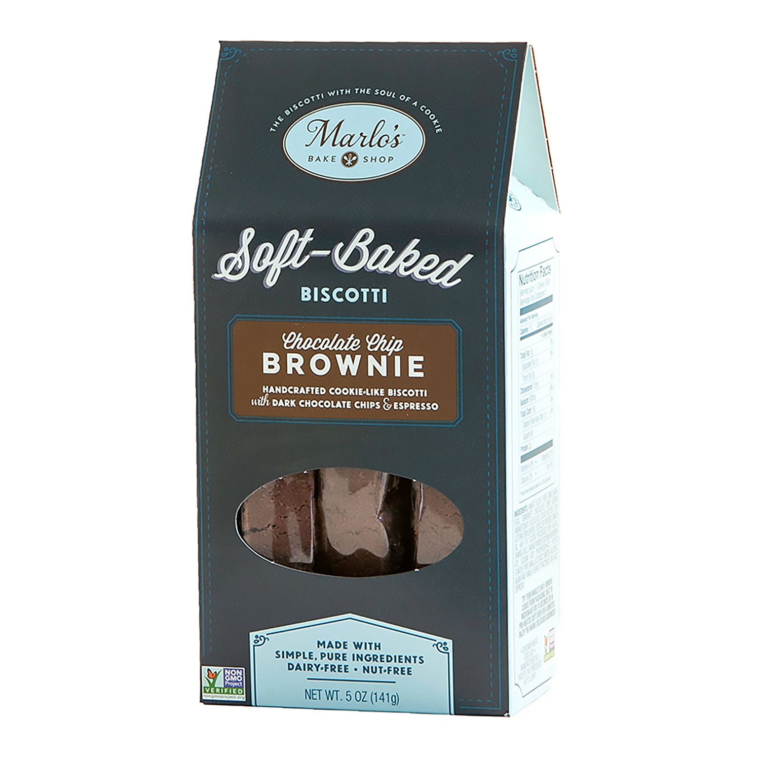 Chocolate Chip Brownie Soft-Baked Biscotti (5 oz. ea., 6 pk.) by Marlo's Bakeshop