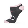 thumbnail image 5 of MeMoi Women's Coffee Drinker Low-Cut Non-Skid Socks - Womens - Female, 9-11, Dark Gray Heather, 5 of 5