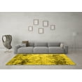 thumbnail image 3 of Ahgly Company Indoor Round Oriental Yellow Industrial Area Rugs, 5' Round, 3 of 4