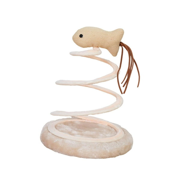 Juguete interactivo para gatos con resorte en espiral, divertido juguete de acción con resorte.