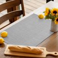thumbnail image 3 of Placemats Set of 6, Grey Linen Texture Place Mats Farmhouse Solid Color Tablemats Washable Placemat Table Decoration for Kitchen Table Dinner Party Home Decor Indoor Outdoor 13x19 Inch, 3 of 9