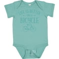 thumbnail image 3 of Inktastic Life's Better on a Bicycle Girls Baby Bodysuit, 3 of 5