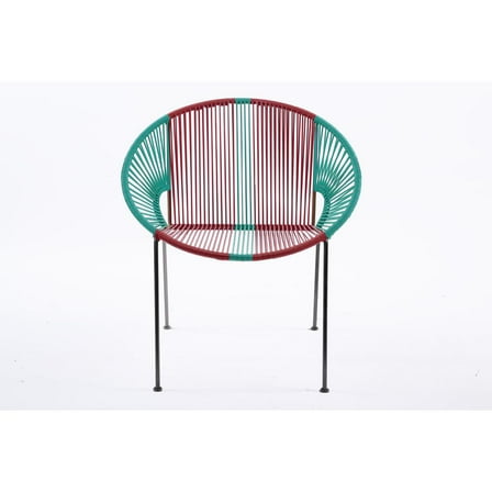 La Silla Acapulco Fabula Acapulco Chair Red &Blue Oil