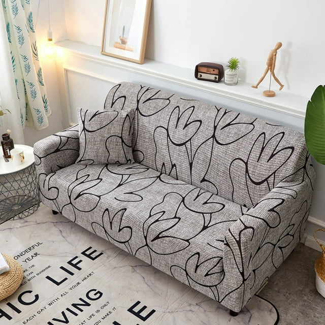 Non-slip Elastic Printing Dustproof Slipcover Sofa Cover Cushion Cover For Loveseat