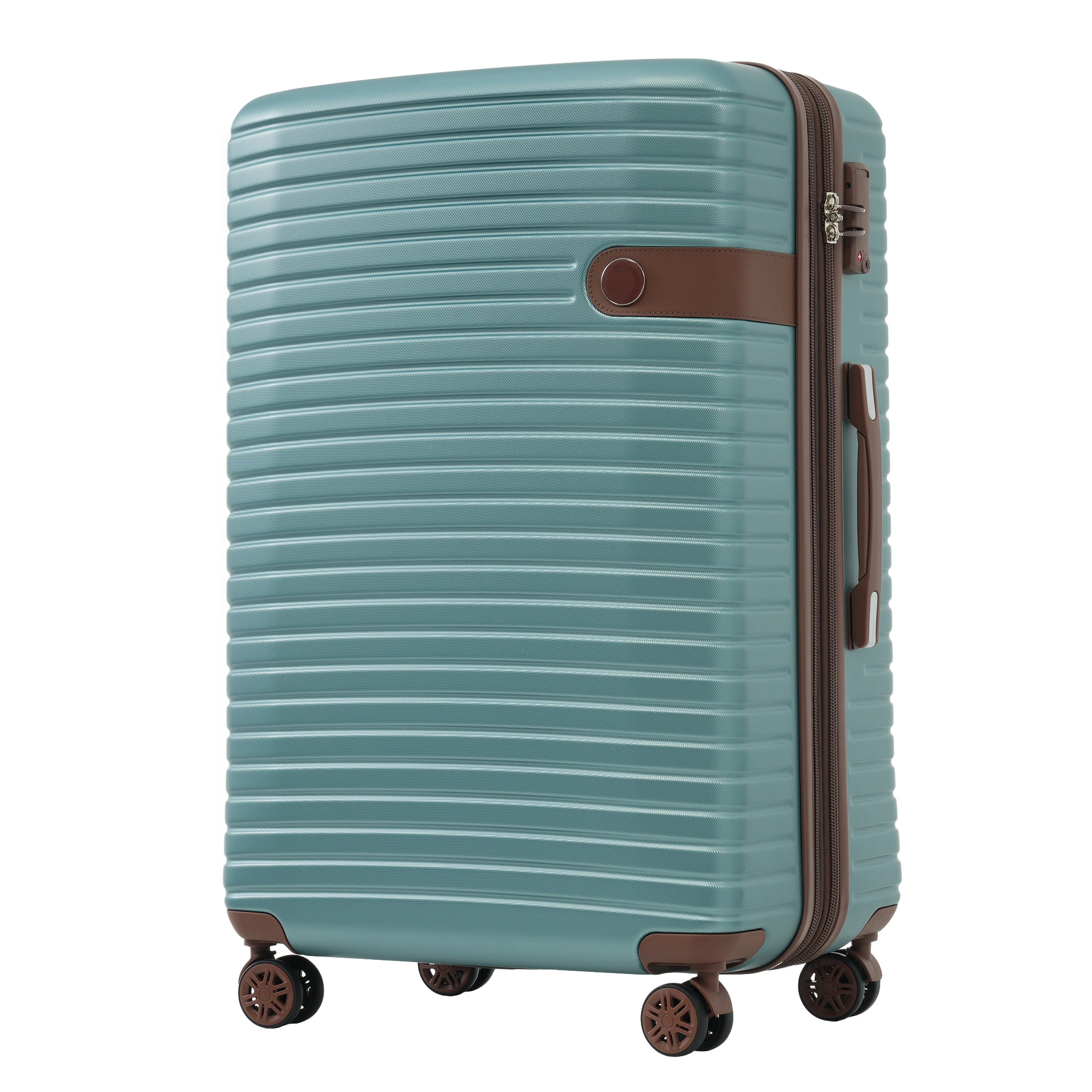 4 Piece Luggage Set with 4 Packing Cubes Hardside Suitcase with 360° Spinner Wheels Lightweight Travel Suitcase Set