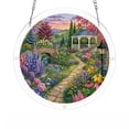 thumbnail image 3 of Yardvibe Acrylic Puzzles Suncatcher, 7.4" Garden Stained Glass Sun Catcher for Home Garden Yard Patio Decoration, Perfect Gift For Mom Wife Aunt Grandma (F), 3 of 9
