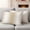 Beige, variant on Ombre Turquoise Outdoor Waterproof Pillow Covers, Gradient White Abstract Minimalist Stripe Decorative Square Throw Pillowcase Sofa Cushion Sham for Patio/Couch/Chair, 24"x24" 2 Pack