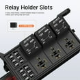 thumbnail image 3 of Zyutaosan 12V 40A 5-Pin Relay Box 6 Way Pre-Wired Relay Fuse Box For Automotive Car Marine Boat, 3 of 5