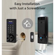 Philips Smart Lock Bluetooth Keypad Deadbolt - Easy Installation - Black