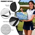 thumbnail image 6 of KUIFORTI Brown Turtle Golf Cart Seat Covers Easy Installation Golf Cart Seat Towel Blanket with 4 Front Pockets & Nonskid Bottom Fits for Club Car and More 2 Person Seats Golf Carts, 6 of 7
