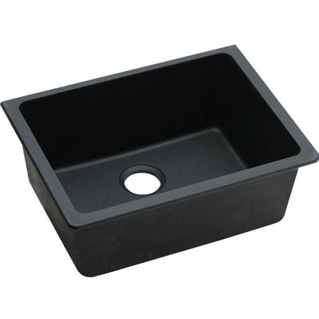 Elkay ELGU2522BK0 Gourmet egranite Single Bowl Undermount Sink, Available in Various Colors 