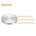 thumbnail image 3 of Unique Bargains M10 Fil 60mm de Diamètre Forme Ronde Disque d'Aluminium Matériel 8pack Aluminium Cercle Disque Verre Haut Adaptateur pour Table en Verre, 3 of 5