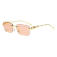 thumbnail image 3 of Gafas de sol sin montura con personalidad decorativa de guepardo, gafas de color para hombres y mujeres, gafas de sol retro de metal con cabeza de leopardo, 3 of 5