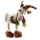 thumbnail image 1 of Decoración navideña de ciervos, figuras de alce de 18,11 pulgadas de alto, reno de Navidad de felpa para colección de festivales, decoración de regalo Beige, 1 of 8