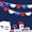 G, variant on Guozer Patriotic Party Accessories for Red White and Blue Decorations Fourth Of July Patriotic Party Decorations Set - Flag Party Supplies Flag Flags Star Streamers Election Patriotic Set