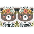 thumbnail image 2 of Bear Face in A Flower Crown Kitchen Curtains Half Tier Curtain 2 Rod Pockets Bathroom Bedroom Cupborad Living Room 27"x36", 2 of 8