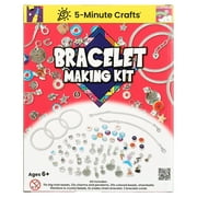 5-Minute Crafts Bracelet Making Kit Colorful Beads Charms Pendants Arts and Crafts Kids 6+ Non Toxic