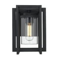 thumbnail image 2 of Tribeca 1-Light Metal Outdoor Wall Sconce in Black, 2 of 5