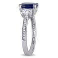 thumbnail image 3 of Everly Women's Sapphire 14K White Gold Engagement Ring, 3 of 7
