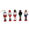 thumbnail image 3 of Modelo Marioneta Marioneta Estatuilla Decoración Adorno de Navidad Real Árbol de Navidad Banda 5pcs CUTICAT Muñecas de cascanueces de madera, 3 of 8