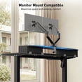 thumbnail image 2 of CHITOOMA Office Desk with Storage, 48″ x 24″ Electric Height Adjustable Sit Stand Standing Desk with Drawers Shelf, Black, 2 of 8