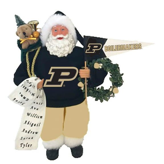 Purdue Boilermakers 12" Santa Figure
