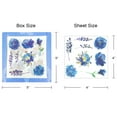thumbnail image 7 of Wrapables Washi Scrapbooking Stickers Box Set, Blue Floral (20 Sheets), 7 of 7