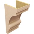 thumbnail image 5 of 11"W x 11"D x 22"H Wide Diane Rough Cedar Woodgrain TimberThane Corbel, Primed Tan, 5 of 6