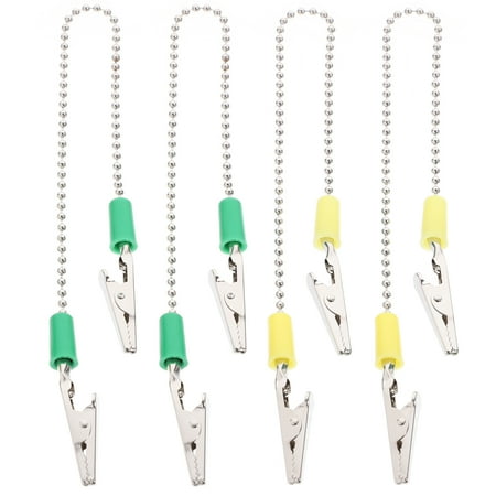 

Hemoton 4Pcs Bib Clip Apron Cord Clip Lanyard Metal Chain Clip Napkin Holder for Home Restaurant Shop Random Color
