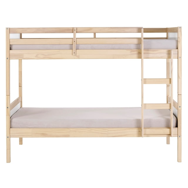 Alaterre Furniture MOD Lit Superposé Simple sur Simple en Bois Blanc