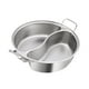 thumbnail image 4 of Olla Shabu Shabu de acero inoxidable para cocina de inducción con divisor L, 4 of 9