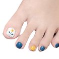 thumbnail image 1 of Uñas postizas cortas, tapa completa, prensa en las uñas de los pies | HUOGUO, 1 of 5