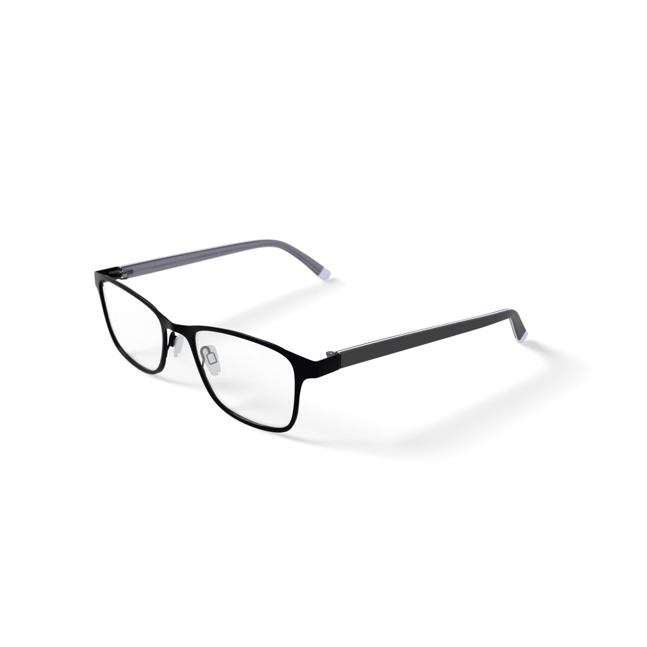 Walmart Women's Rx'able Eyeglasses, WM200951-1, Black, 51-17-135