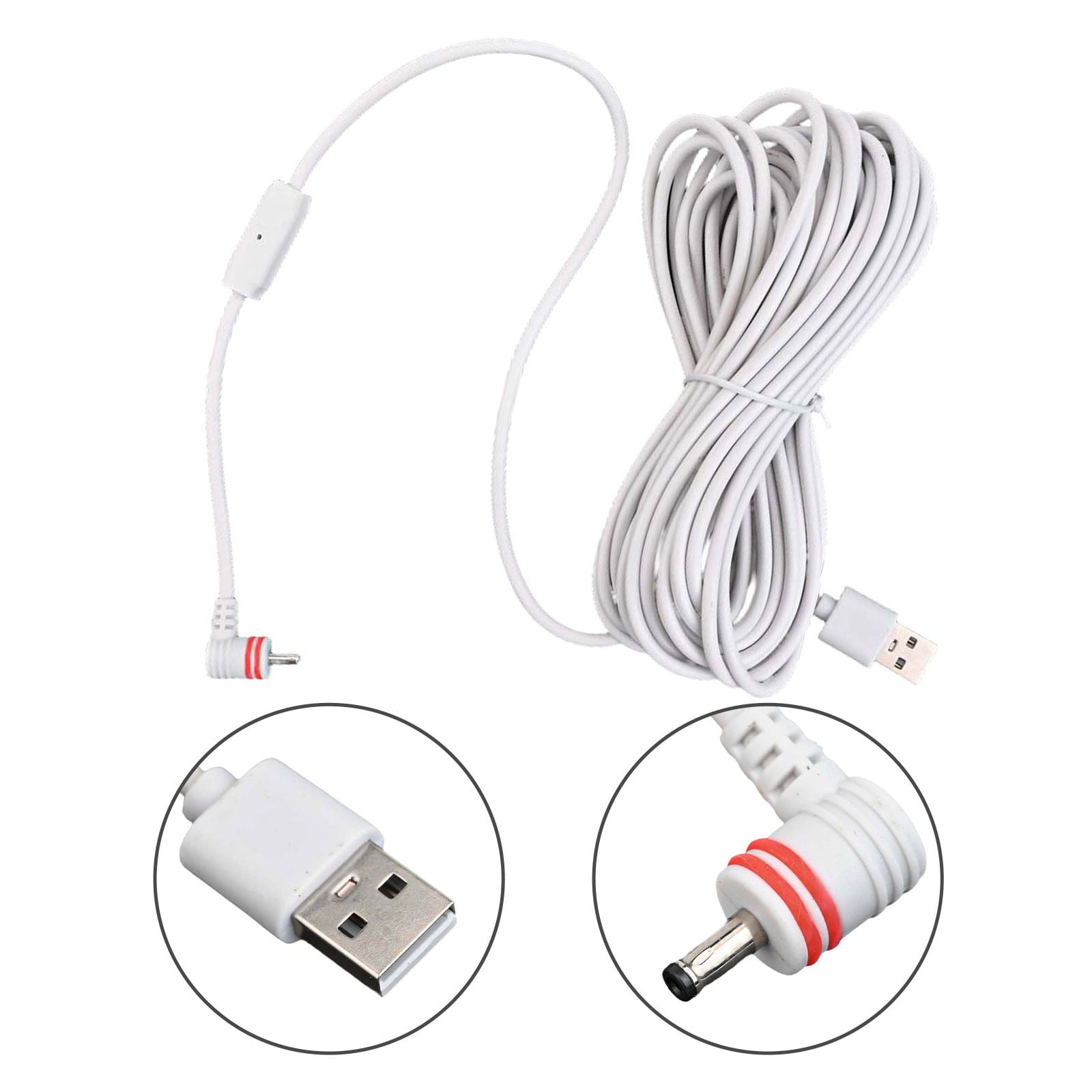 Reliable Power Cable and Adapter for Ring Cameras 10m Weatherproof Use