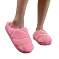 thumbnail image 6 of Gubotare Slippers Women Women's Quilted Single Band Slide Slippers Size 6 (Hot Pink,6), 6 of 7