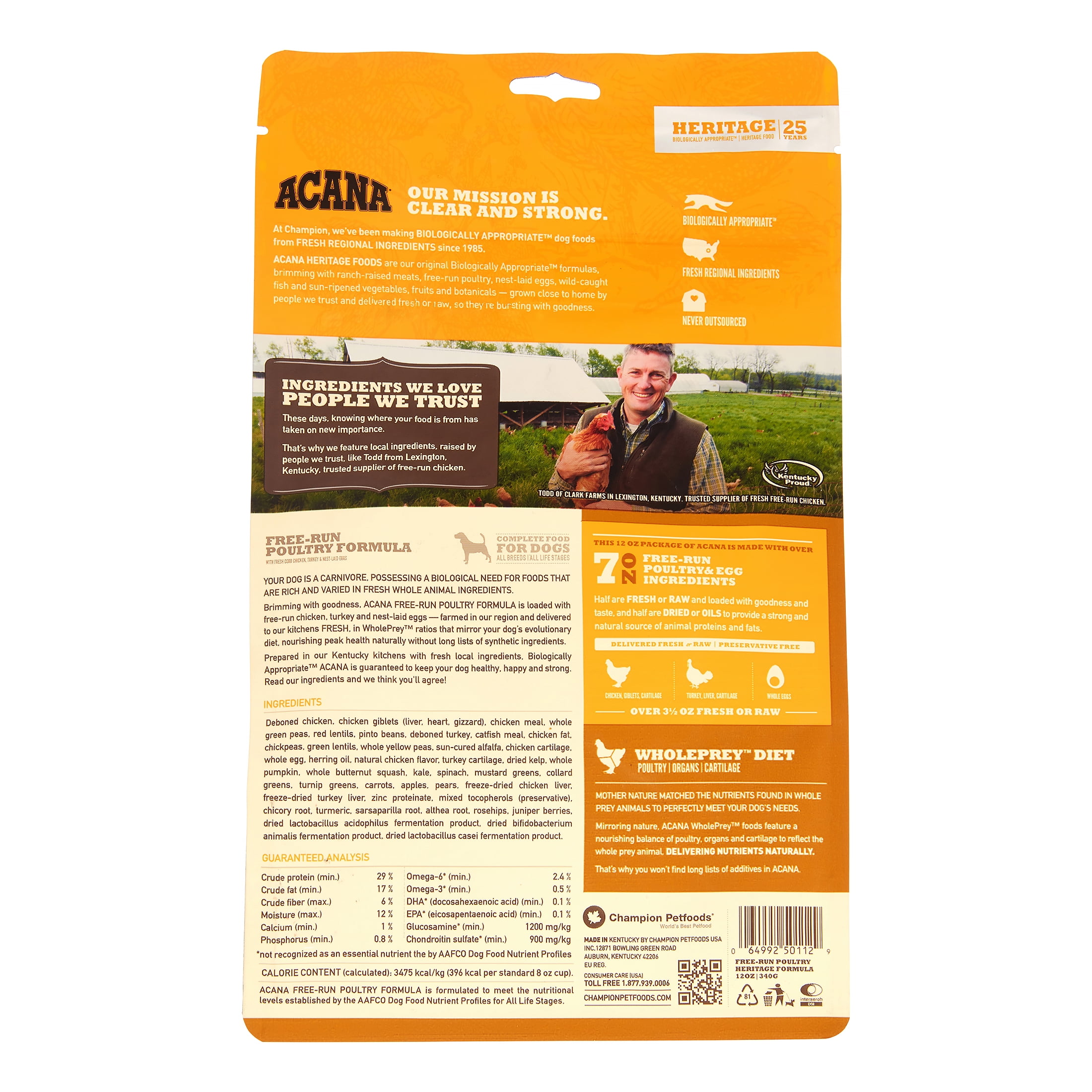 acana heritage free run poultry