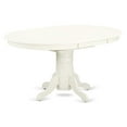 thumbnail image 4 of HomeStock 5 Piece Dining Set Contains An Oval Kitchen Table With Bohemian Bliss Leaf And 4 Upholstered Chairs, Linen White, 4 of 7