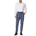 thumbnail image 2 of Lars Amadeus Men's Dress Plaid Printed Business Checked Pants, 2 of 6