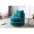 thumbnail image 2 of CAROCC Modern Akili Swivel Accent Chair Barrel Chair for Hotel Living Room Modern Leisure Chair, 2 of 8