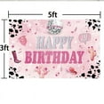 thumbnail image 6 of Preppy Party Supplies Backdrop Banner Poster Birthday Decorations Background for Photography Taspestry, 6 of 6