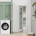 thumbnail image 2 of 24" x 80" Interior Laundry Frosted Glass Door Slab Solid Manufactured Wood Prime Standard Door Without Hardware Kit, 2 of 9