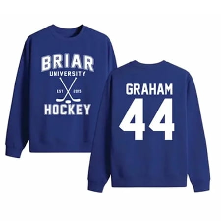 Off Campus Briar University Merch Graham 44 Navy Sweatshirt Unisex O-Neck Long Sleeve Pullover Casual Streetwear Top for TV Series Fans Gift