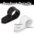 thumbnail image 4 of Cable Management Clip - 5 Pack Wire Cord Holder for Desk Wall - Self-Adhesive Cable Organizer for TV Computer Office - No-Drill Cord Clips - Black, 4 of 5
