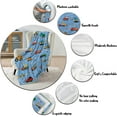 thumbnail image 3 of Construction Throw Blanket, Construction Truck Blanket for Boys, Soft Cozy Flannel Engineering Vehicle Blankets, Fluffy Fleece Crane Concrete Mixer Car Blanket for Newborn Baby Kids Gift, 30x40 Inch, 3 of 6