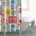 thumbnail image 4 of Pioneer Flower Floral Print Pattern Shower Curtain 84"x72", Bathroom Decorative Shower Curtain Set with 12 Hooks, Waterproof Washable, 4 of 6