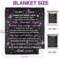 thumbnail image 6 of Niece Gifts from Auntie,Birthday Gifts for Niece Blankets, Niece Gifts, Aunt Gifts Blanket Best Aunt Ever Gifts, Birthday Gifts for Aunt Gifts to My Aunt Throw Blankets 60"x50", 6 of 6